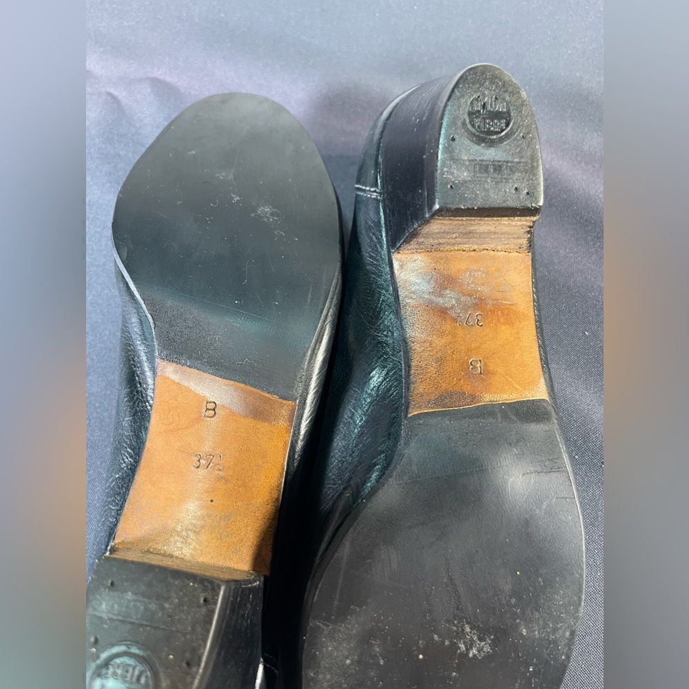 GUCCI - Vintage Blue Leather Heels - Picture 7 of 9